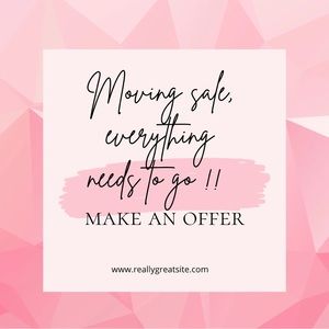 I’m moving and need to move all inventory. Please making an offer, bundle, etc.